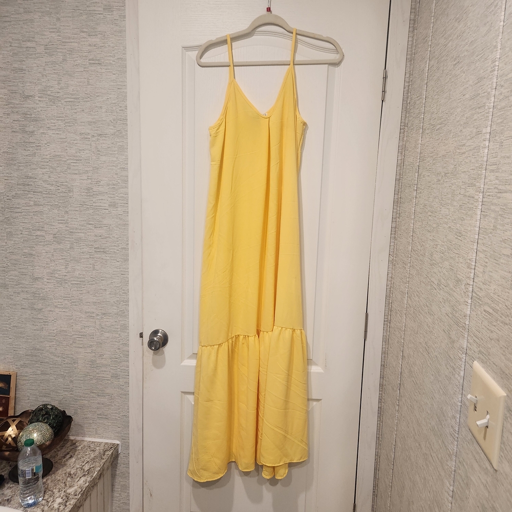 Blakeley Designs Yellow Sleeveless Maxi Sundress  L/XL BNWOT